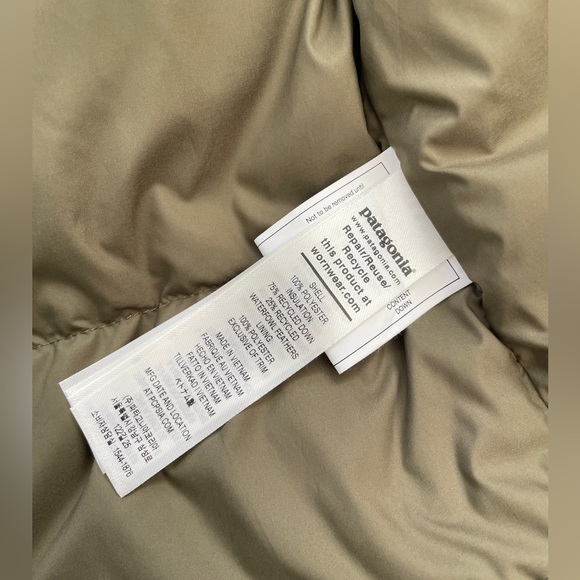 Patagonia Silent Down Jacket Puffer Women's size XL Basin Green - Picture 10 of 15